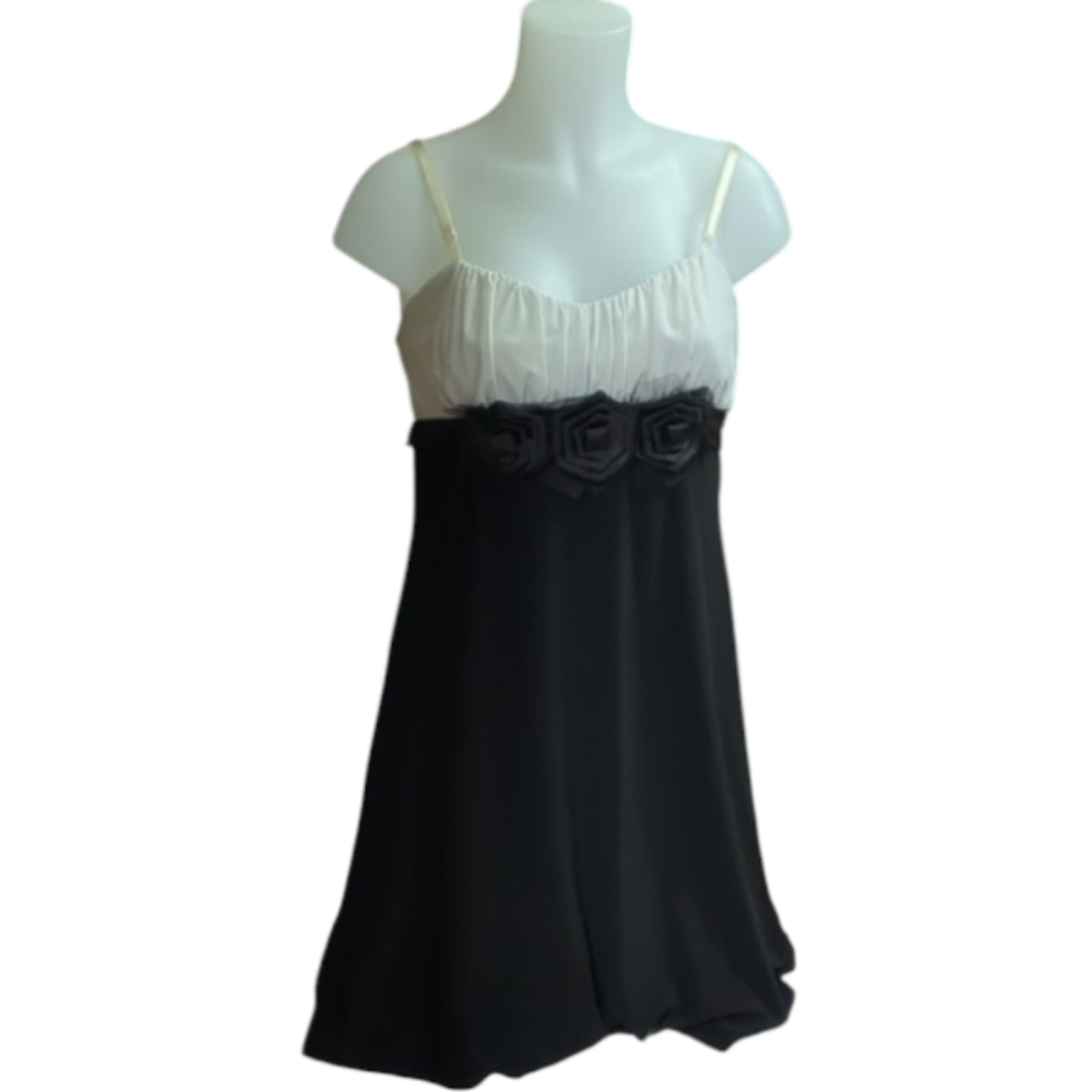 Size 10 Oasis Black and White Prom Dress